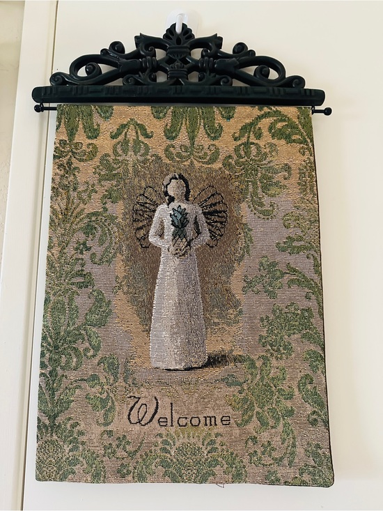 Willow Tree Other - Willow Tree Tapestry-Welcome Wall Hanging - With Decorative Wood Hanger